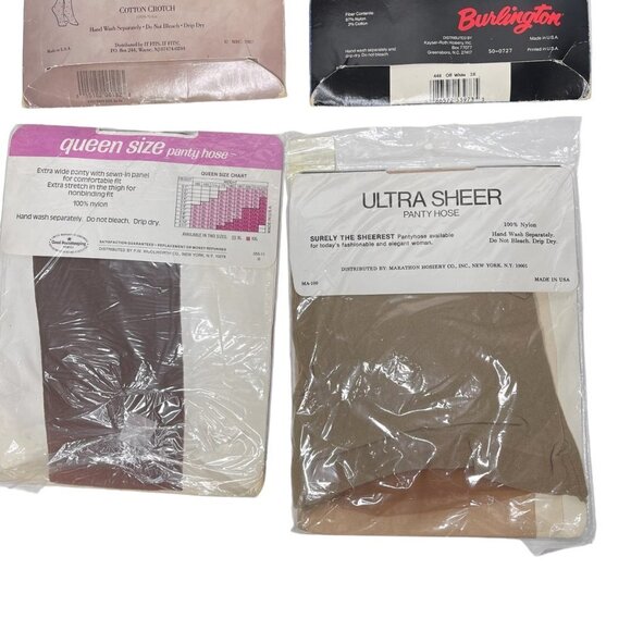 Vintage Pantyhose Lot 1980 - 1990 Deadstock Burlington Berkshire Primrose Surely - Picture 6 of 6